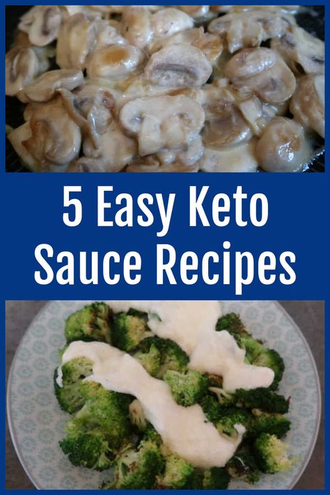 Low Carb Sauce Recipes - 5 Best Easy Keto Sauces To Make White Garlic Sauce, Keto Sauce, Sauce For Vegetables, White Cheese Sauce, Cream Sauce For Chicken, Cream Cheese Sauce, Wing Sauce Recipes, White Sauce Recipes, Keto Sauces