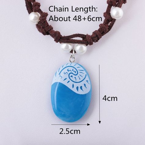 Personalized Bohemian Luminous Glowing Drop Pendant Necklaces Leather Chain Pearl Necklaces for Women Gift - NewChic Pocahontas Necklace, Moana Necklace, Moana Disney, Princesa Tiana, Ocean Necklace, Braided Necklace, Drop Pendant Necklace, Pearl Necklaces, Painting Designs