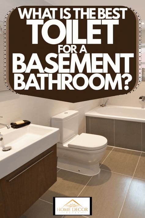 What Is The Best Toilet For A Basement Bathroom? - Home Decor Bliss Up Flush Basement Bathroom, Basement Toilet Ideas, Adding Basement Bathroom, Raised Toilet Platform Basement, Upflush Bathroom Basements, Simple Basement Bathroom Ideas, Basement Washroom Ideas, Basement Bathroom Laundry Combo, Basement Half Bathroom