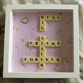 Birthday Gift For Big Sister, Big Sister Birthday Gift Ideas, Craft For Sister, Crafts For Sisters, Scrapbook Ideas Sisters, Diy Birthday Gifts For Sister Homemade Cute Ideas, Bff Christmas Gifts Ideas Diy, Creative Birthday Gifts For Sister, Handmade Gifts For Sister Birthday