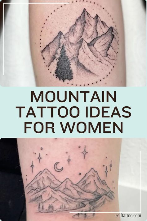 mountain tattoos for women, small and simple mountain tattoos, arm and half sleeve mountain tattoos for women Mountain Range Tattoo Simple, Mountain Tattoos For Women, Mountain Sleeve Tattoo, Easy Half Sleeve Tattoos, Moutain Tattoos, Small Nature Tattoo, Mountain Tattoo Ideas, Small Mountain Tattoo, Self Tattoo