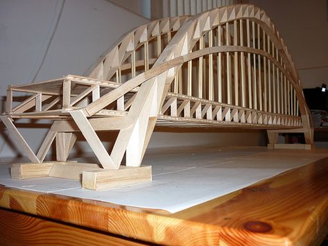 Arched Beam Construction | Didn't you notice on the plane when you started talking, eventually I ... Popsicle Bridge, Popsicle Stick Bridges, Bridges Architecture, Bridge Structure, Bridge Model, Farmhouse Paint Colors, Architecture Concept Drawings, Bridge Building, Popsicle Stick Crafts