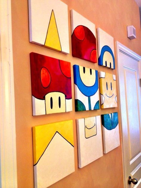 Sala Nerd, Super Mario Room, Deco Gamer, Mario Room, Geek Home Decor, Nerd Room, Hemma Diy, Geek Decor, Gamer Room