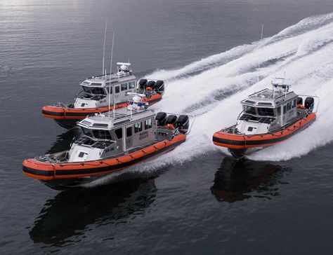 Coast Gaurd, Coast Guard Boats, Coast Guard Rescue, Rigid Inflatable Boat, Expedition Yachts, Rib Boat, Landing Craft, Cool Boats, Aluminum Boat