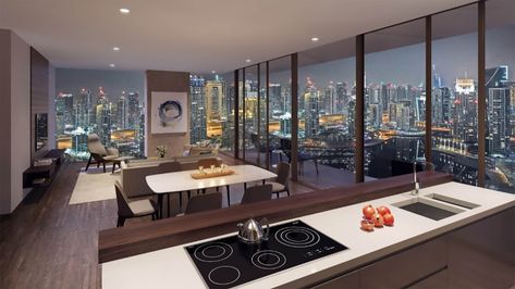 3-Bedrooms Serviced Hotel Apartments for Rent in Dubai Dubai Penthouse, Penthouse View, Apartment View, Living In Dubai, Apartments In Dubai, Bed Apartment, Dubai Marina, Bedroom Views, Penthouse Apartment