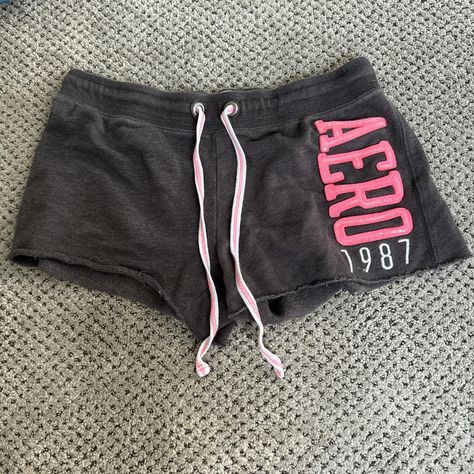 Aeropostale pj shorts   Size small   In excellent... - Depop Where To Get 2000s Clothes, Cute Pj Shorts, Aeropostale Outfits, Madison Beer Outfits, Aeropostale Shorts, 2000s Clothes, Cute Pajama Sets, Pj Shorts, Cute Lazy Day Outfits