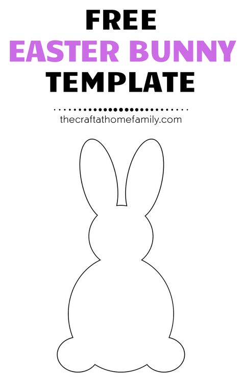 Torn Paper Bunny Craft, Easter Crafts 2-3, Bunny Art Projects For Kids, Easter Bunny Cut Out Free Printable, Easter Bunny Cutouts Free Printable, Easter Bunny Art Project, Easy Bunny Crafts For Preschool, Felt Easter Bunny Template, Construction Paper Easter Crafts Ideas