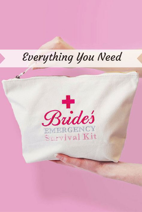 Everything You Need For Your Emergency Bridal Kit – New Jersey Bride Bride Survival Kit, Bride Emergency Kit, Bridal Emergency Kits, Bridal Survival Kit, Wedding Day Essentials, Best Bridal Shower Gift, Wedding Emergency Kit, Unique Bridal Shower Gifts, Funny Bride