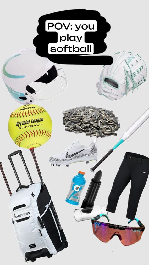 #softball #softball4life Softball Funny, Softball Outfits, Softball Season, Create Collage, Creative Play, Softball