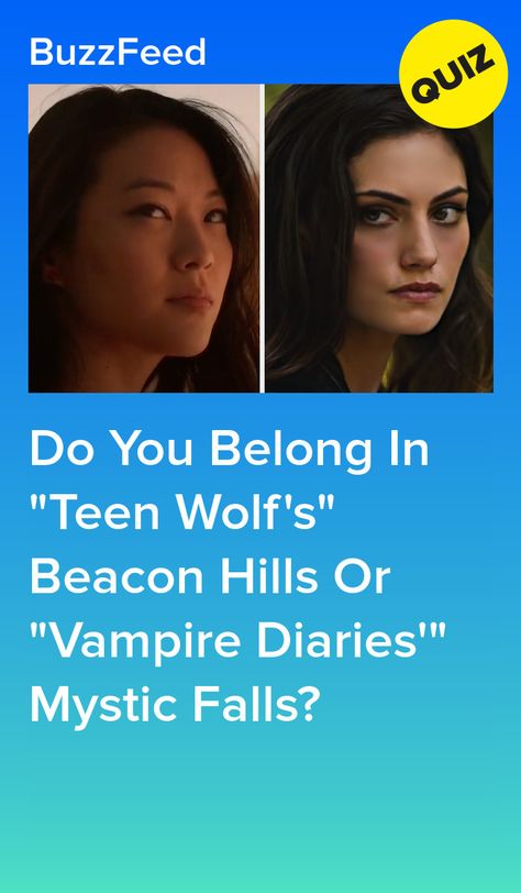 Do You Belong In "Teen Wolf's" Beacon Hills Or "Vampire Diaries'" Mystic Falls? Vampire Diaries, The Vampire Diaries, Teen Wolf Stiles, Teen Wolf Quizzes, Buzzfeed Quizzes, Teen Wolf Scott, Lydia Teen Wolf, Beacon Hills, Teen Wolf Imagines