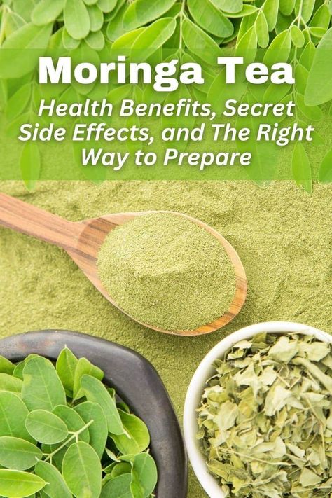 Learn how to make moringa tea using either loose leaves or powder. This simple recipe sweetens and enhances earthy moringa tea so you can enjoy its many health benefits. Moringa Tea, Benefits Of Moringa, Side Effects, Health Benefits, Benefits, Tea, Health, Green