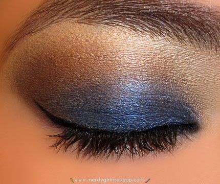 Nail Tricks, Prom Makeup For Brown Eyes, Black Eye Makeup, Wedding Makeup For Brown Eyes, Colbalt Blue, Eyeshadow Pencil, Bleed Blue, Feeling Pretty, Brown Eyeshadow