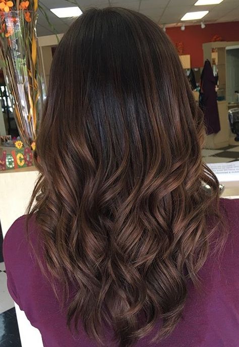 Dark brown balayage Balayage Hair Blonde Straight, Coffee Brown Hair, Dark Brown Balayage, Professional Hair Color, Bronde Hair, Face Shape Hairstyles, Balayage Hair Dark, Brown Hair Balayage, Brown Balayage