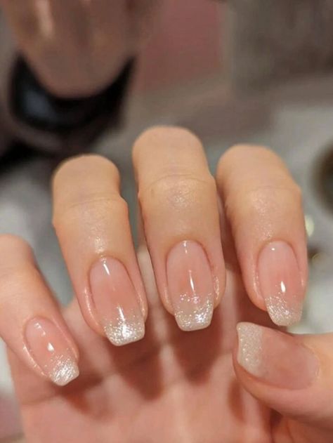 Cat Eye Nails Wedding, Gradient Cat Eye Nails, Cat Eye Coffin Nails, Cateye French Tip, Cateye French Tip Nail, French Tip Cat Eye Nails, Galaxy Acrylic Nails, Cat Eye Ombre Nails, Nails With Cat Eye