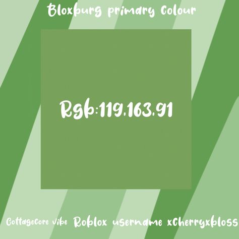 #bloxburg #bloxburg primary colour and my roblox username xcherryxbloss Colour Codes, City Layout, Color Codes, Primary Color, Green Color, Color Coding, Primary Colors, Layout, Coding