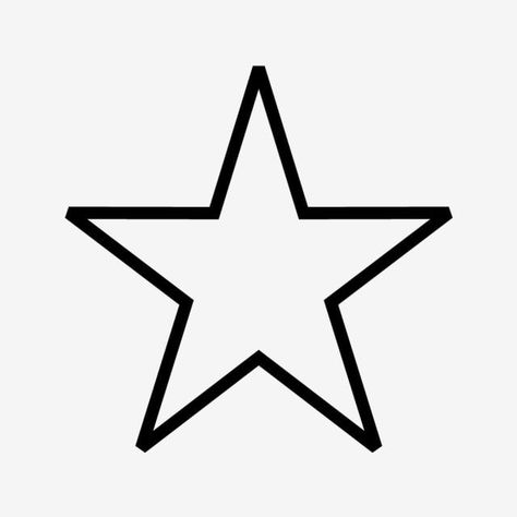 How To Draw Stars, Star Png Icon, Star Line Drawing, White Star Icon, Drawing Of Stars, How To Draw A Star, Star Icon Black, White Star Png, Stars To Draw