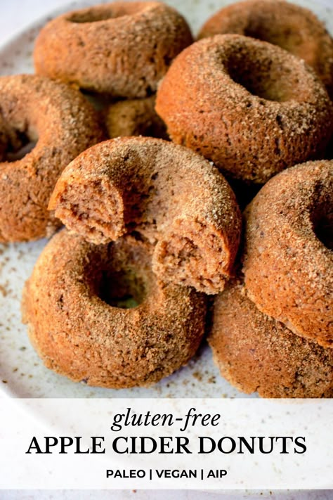 Paleo Apple Fritters, Paleo Donut Recipe, Paleo Apple Cider, Paleo Donuts, Healthy Paleo Breakfast, Apple Cider Muffins, Aip Snacks, Cider Donuts Recipe, Apple Cider Donuts Recipe