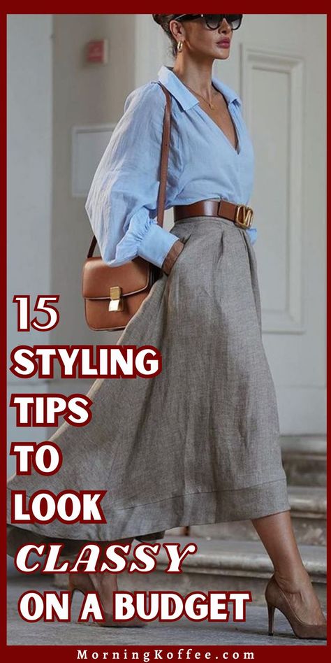 Looking elegant doesn't have to break the bank. Here are fifteen styling tips that can help you achieve a classy look on a budge How To Look Expensive, Budget Outfits, Winter Outfits Ideas, Look Expensive, Look Classy, Fashion Fail, Fashion Mistakes, Style Mistakes, 10 Pounds