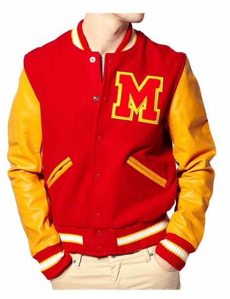 #MichaelJackson letterman style #jacket has been here now with M logo on chest as the #supermeness. Michael Jackson Thriller Jacket, Mj Thriller, Thriller Michael Jackson, Michael Jackson Jacket, Leather Sleeve Jacket, Varsity Letterman Jackets, Michael Jackson Thriller, M Logo, Leather Sleeves