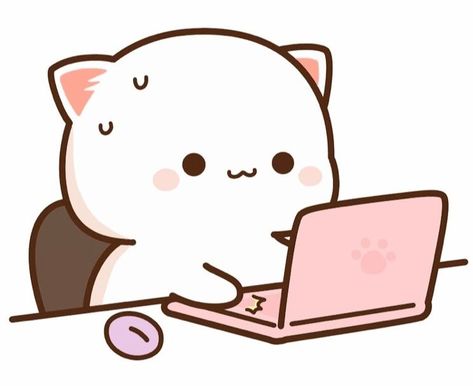 Mochi Cats, Cat Peach, Cute Merch, Cute Mochi, Peach And Goma, Mochi Cat, Chibi Cat, Cute Bear Drawings, Cute Kawaii Animals