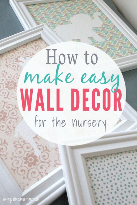 Looking for cheap and easy nursery decor? Make this simple DIY project for the nursery. This nursery wall art turns out beautiful and its perfect for moms and dads on a budget. #diy #nursery #wallart #decor Cheap Nursery Decor, Budget Nursery, Ideas Habitaciones, Baby Nursery Diy, Diy Nursery Decor, Church Nursery, Simple Wall Decor, Diy Bebe