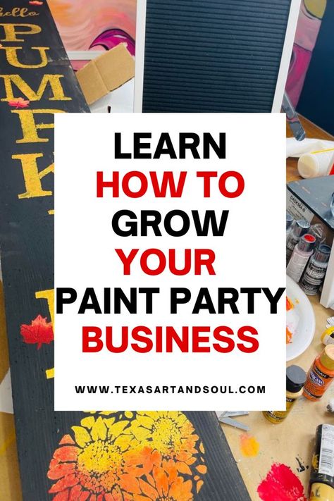 Paint Party Business, Painting Party Business, Outdoor Paint And Sip Party Ideas, Paint Party Headquarters, Hosting Paint Night Parties, Host A Painting Party Diy, Business Thoughts, Art Paint Party, Making Cheese