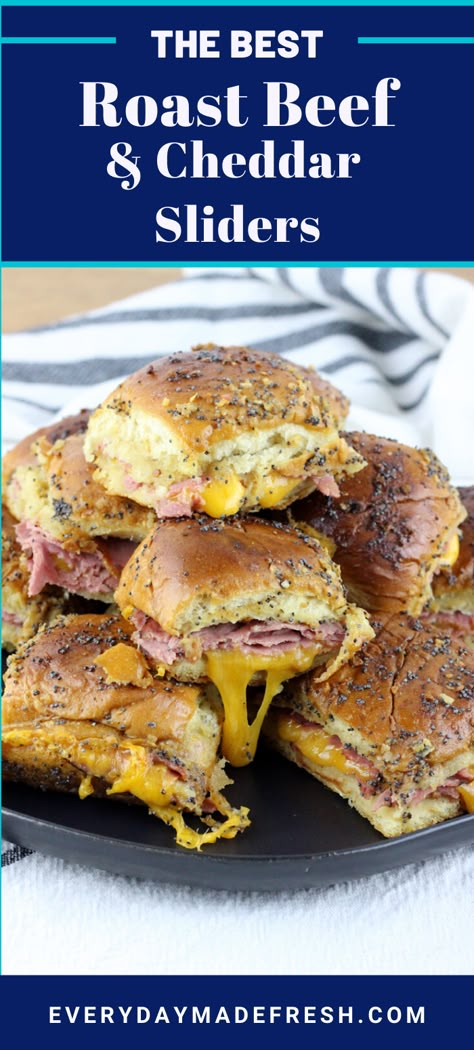 Leftover Roast Beef Sliders, Dinner Ideas With Sliced Roast Beef, Mini Roast Beef Sliders, Arby’s Roast Beef Sliders, Baked Roast Beef Sliders, Roast Beef Party Sandwiches, Roast Beef Sliders With Horseradish, Toast Beef Sliders, Italian Roast Beef Sliders