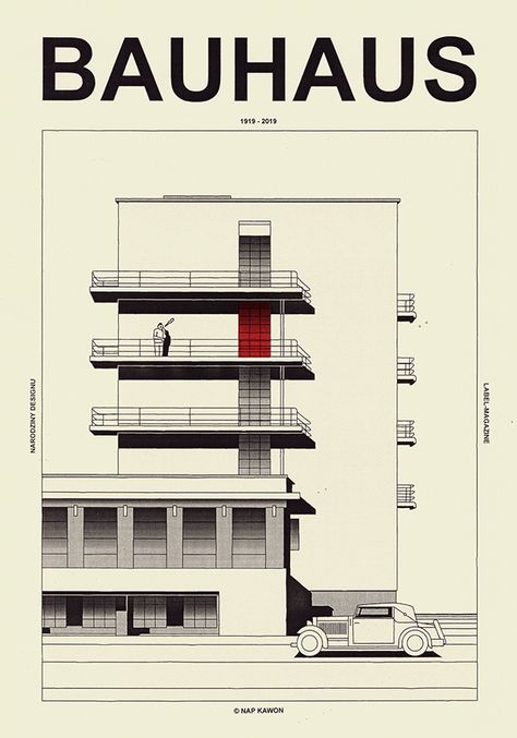 Illustrations IX on Behance Bauhaus Magazine, Bauhaus Graphic Design, Bauhaus Building, Poster Grafico, Bauhaus Architecture, Bauhaus Art, Walter Gropius, Bauhaus Poster, The Bauhaus