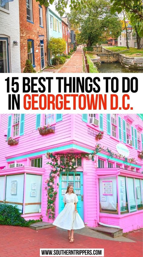 15 Best Things To Do In Georgetown D.C. Georgetown Photo Ideas, Washington Dc Murals, Bachelorette Washington Dc, Dc In A Day, What To Do In Georgetown Dc, Moving To Washington Dc, Best Things To Do In Washington Dc, Washington Dc Chinatown, George Town Washington Dc