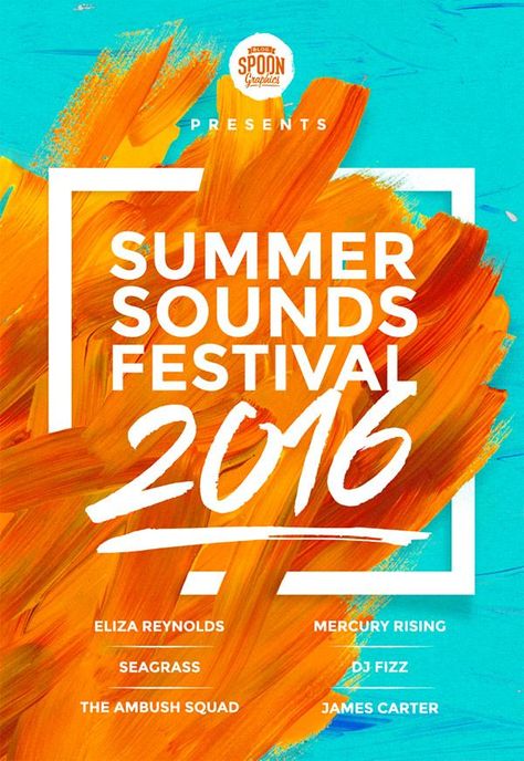 Create a Music Festival Poster Design in Photoshop « Design Cuts Poster Graphic Design, Event Posters, Music Festival Poster, Music Poster Design, Event Poster Design, 카드 디자인, Design Brochure, Poster Design Inspiration, Grafic Design