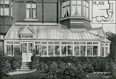 What's the difference between a Conservatory and an Orangery? Modern Victorian Conservatory, House With Conservatory Plans, Second Floor Conservatory, Modern Victorian Porch, Wrap Around Conservatory, Attached Greenhouse Sunroom Conservatory, Attached Conservatory, Victorian Orangery, Rooftop Conservatory