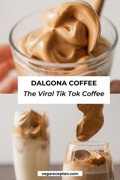 Want to make the viral Tik Tok coffee too? Find out how to make this delicious Dalgona coffee | How to make Dalgona coffee | Tik Tok Coffee recipe | How to Tik Tok coffee | Dalgona coffee recipes | Dalgona Coffee recipe easy | Dalgona Coffee vegan #dalgonacoffee #tiktokcoffee #whippedcoffee Tik Tok Coffee, Frozen Dalgona Coffee, Dalonga Coffee Recipe, Dolgana Coffee Recipes, Dolgana Coffee, Dalgona Coffee Recipe Easy, Dalgona Coffee Recipes, Coffee Trends, Fall Beverages