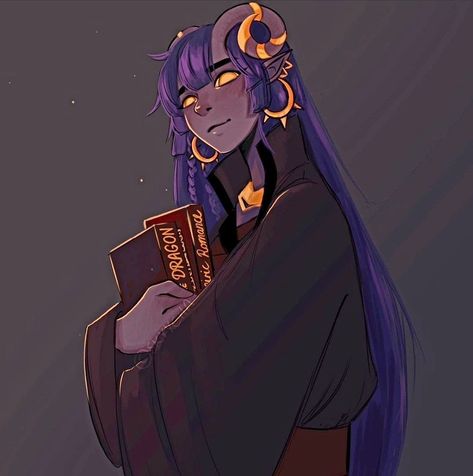 Tiefling Character Design, Tiefling Wizard, Purple Tiefling, The Ancient Magus Bride, Dungeons And Dragons Characters, Dnd Art, Art Anime, Character Creation, Dnd Characters