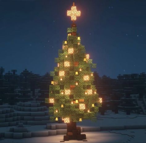 Mincraft Idea Christmas, Christmas Ideas Minecraft, Minecraft Winter Ideas, Christmas House Minecraft, Snowy Minecraft House, Minecraft Christmas Building Ideas, Winter House Minecraft, Christmas Minecraft Ideas, Minecraft Christmas House