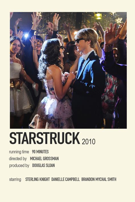 Disney channel original movie poster Starstruck Movie, Movies To Watch Teenagers, Movie Hacks, Polaroid Posters, Most Paused Movie Scenes, Movie Wall, Iconic Movie Posters, Movie Card, Disney Channel Original