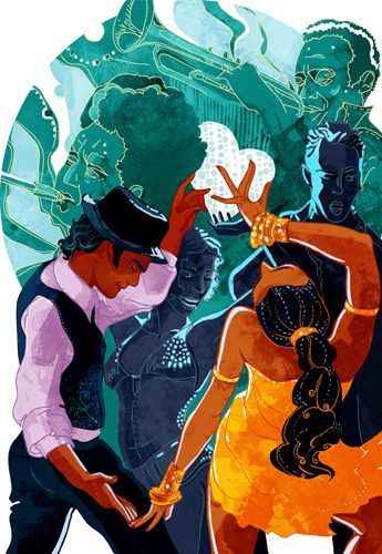 Salsa Dance Art, Salsa Night, Art Dancing, Dancing Art, Latino Art, Salsa Music, Dance Paintings, Art Night, Indigenous Americans