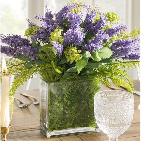 Flower Arrangements In Vase, Fern Centerpiece, Lavender Centerpieces, Sunflower Floral Arrangements, Potted Lavender, Shower Flowers, Peonies Centerpiece, Rose Floral Arrangements, Orchid Centerpieces