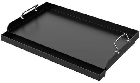 PRICES MAY VARY. ✅Universal Griddle for Gas Grills: Crafted from durable non-stick carbon Steel, this flat top griddle, at 4mm thick, is sturdy, resistant to warping, and built to last through countless grilling sessions. ✅25 L×16" W×3" H Flat top attachment for grill, nonstick universal griddle for virtually any gas grill, grills like Weber, Camp Chef, Charbroil grill griddle insert, Nexgrill, Kenmore, Jenn Air, Brinkmann, Dyna-Glo, Master Forge, Members Mark, Backyard, Charmglow and more! ✅Eff Grill Gas, Flat Top Griddle, Camp Chef, Members Mark, Gas Stove, Gas Grill, Carbon Steel, Outdoor Patio, Stove