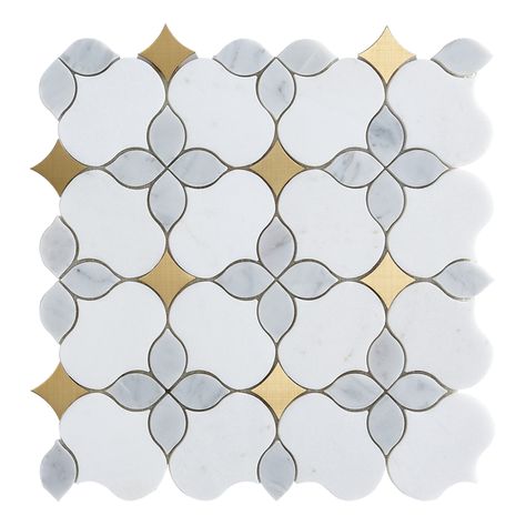 Marble Water Jet Mosaic Tiles Mosaic Shower Tile, Waterjet Mosaic Tile, Classy Rooms, Waterjet Marble, Metal Mosaic Tiles, Stone Mosaic Tile, Marble Mosaic Tiles, Cement Crafts, Living Room Design Decor