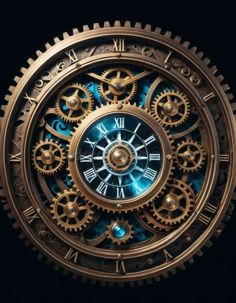 Antique clock with intricate gears and Roman numerals royalty free stock photos Ancient Clock, Face Proportions, Face Accessories, Antique Clock, Clock Tower, Motivational Videos, Roman Numerals, Free Stock Photos, Aura