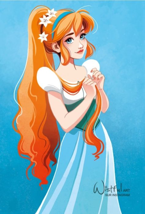 Wistful Art, Anastacia Disney, Non Disney Princesses, Princesas Disney Anime, Disney Cute, Disney Character Art, Animation Disney, Disney Princess Fan Art, Art Mignon