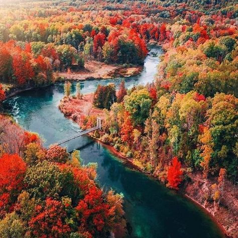 Photo by Canvas & Paddle in Mesick, Michigan. Image may contain: plant, tree, mountain, outdoor, nature and water. #Regram via @CGdJvTijdje Fall In Michigan, Michigan Nature, Nature Photographers, Michigan Photography, Michigan Travel, The Great Lakes, Fall Is Here, Pure Michigan, Northern Michigan