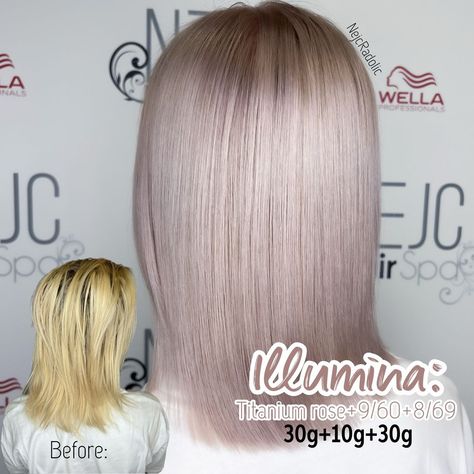 Illumina Nude - best in class ❤️ Are you agree? #illumina_education #wella_education #illuminacolor #hairtrends #newhair #hair | Instagram Wella Color Formulas Blondes, Wella Education, Pastel Blonde, Champagne Blonde Hair, Rose Blonde, Wella Illumina, Wella Hair Color, Hair Toner, Champagne Blonde