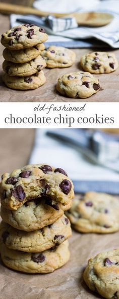 Chocolate Chip Cookie Recipe, Chewy Chocolate Chip Cookies, Chip Cookie Recipe, Old Fashion, Chocolate Chip Cookie, Cookies Recipes Chocolate Chip, Vegetarian Chocolate, Cookie Recipe, Christmas Baking