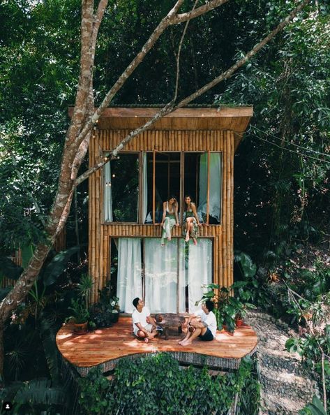 Riverside Cabin near Cambugahay Falls W/kitchen Cambugahay Falls, Riverside Cabin, Enchanted River, Philippines Travel, 2 Beds, Glamping, Enchanted, Travel Inspiration, Philippines