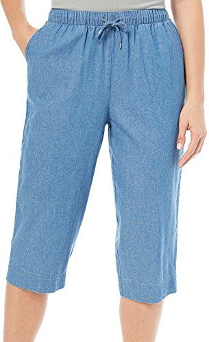 Pantalon Capri Mujer Outfit, Capri Pants Outfits Casual, Women Pants Size Chart, Dress Over Pants, Capri Outfits, Cotton Pants Women, Jeans Store, Coral Bay, Denim Capris