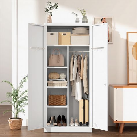 Freestanding Wardrobe, Bedroom Wardrobe Ideas, Armoire Wardrobe, Armoires & Wardrobes, Wardrobe Armoire, Bedroom Wardrobe, Online Furniture Shopping, Wardrobe Ideas, Clothes Organization