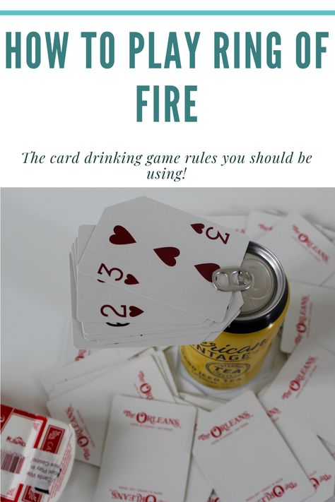 Drinking Games With Deck Of Cards, Card Drinking Games For Adults, Indoor Drinking Games For Adults, Deck Of Card Drinking Games, 30th Drinking Games, Drinking Games For 3 People, Casino Drinking Games, Ring Of Fire Drinking Game, Deck Of Cards Drinking Game