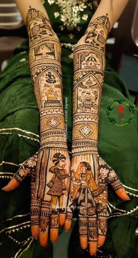 Mehendi Design For Bridal Hand, Mehandi Design For Wedding Full Hand, Hindu Wedding Mehndi Designs, Mendhi Designs For Bride, Wedding Bride Mehndi Designs, Mendhi Designs Wedding Brides, Designer Bridal Blouse Designs, Mehandi Designs For Dulhan, Unique Mehndi Designs For Bride