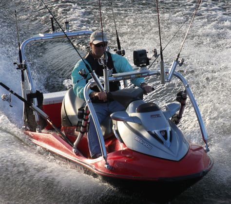 Make Your PWC a Serious Fishing Machine With Fishmaster’s Fishing Arches Jet Ski Fishing, Jet Skies, Floating Platform, Salt Water Fishing, Fishing Stuff, Boat Projects, Fishing Rigs, Cool Boats, Jet Boats